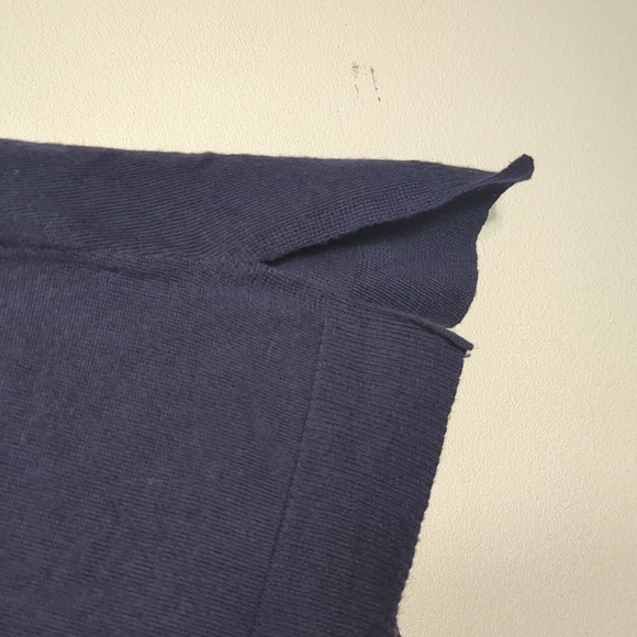 Eileen Fisher Womens Dress 100% Italian Merino Wool Navy Blue Quiet Luxury 2X - Picture 6 of 9